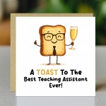Novelty Leaving School Nursery Card For Teaching Assistant