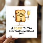 Novelty Leaving School Nursery Card For Teaching Assistant