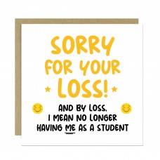 Funny Leaving School Nursery College Card For Teacher Goodbye