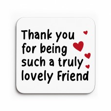 Thank You Gift Coaster For Best Friend Friendship Gift