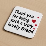 Thank You Gift Coaster For Best Friend Friendship Gift