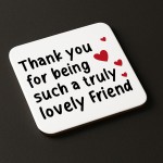 Thank You Gift Coaster For Best Friend Friendship Gift