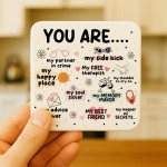 Christmas Birthday Gift For Best Friend Bestie Coaster