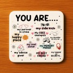 Christmas Birthday Gift For Best Friend Bestie Coaster