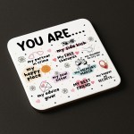 Christmas Birthday Gift For Best Friend Bestie Coaster