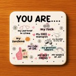 Birthday Gift For Best Friend Bestie Coaster Christmas Gift