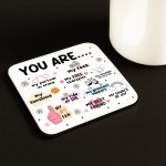Birthday Gift For Best Friend Bestie Coaster Christmas Gift