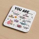 Birthday Gift For Best Friend Bestie Coaster Christmas Gift