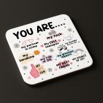 Birthday Gift For Best Friend Bestie Coaster Christmas Gift