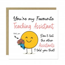 Best Teaching Assistant Card From Children End of Term Thank You