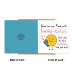 Best Teaching Assistant Card From Children End of Term Thank You