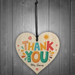 Teacher Thank You Personalised Wooden Heart Appreciation Gifts