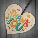 Teacher Thank You Personalised Wooden Heart Appreciation Gifts