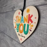 Teacher Thank You Personalised Wooden Heart Appreciation Gifts