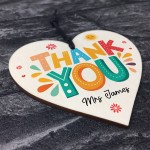 Teacher Thank You Personalised Wooden Heart Appreciation Gifts