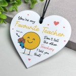 Gift For Favourite Teacher Plaque Thank You Gift For Him Her