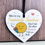 Gift For Favourite Teacher Plaque Thank You Gift For Him Her