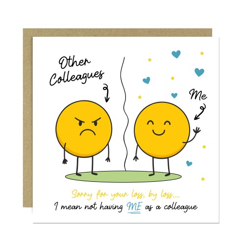 Funny Colleague Leaving Card Retirement Leaving Cards Goodbye