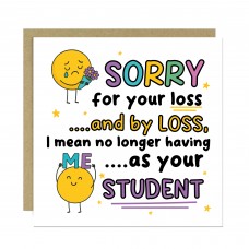 Funny Leaving School Nursery College Card For Teacher Goodbye