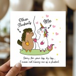 Funny Teacher Cards For End of Term Leaving School or Nursery No