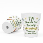  Teaching Assistant Gift Teacher Plant Pot 10cm x 9cm Thank You