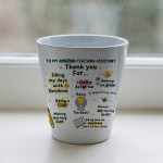 Thank You Gift For Teaching Assistant Plant Pot 10cm x 9cm