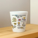 Thank You Gift For Teaching Assistant Plant Pot 10cm x 9cm