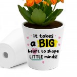 Thank You Teacher Gifts for Women Men Flower Pot A Big Heart