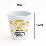 Funny Gift For Teacher Plant Pot 10cm x 9cm Sorry For Your Loss