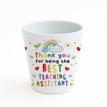 BEST TEACHING ASSISTANT GIFT Plant Pot 10cm x 9cm Thank You Gift