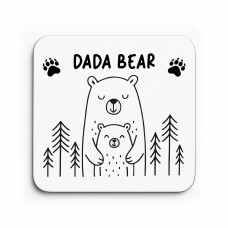 Dada Bear Coaster Gift For Dad From Daughter Son Birthday Father