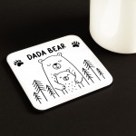 Dada Bear Coaster Gift For Dad From Daughter Son Birthday Father