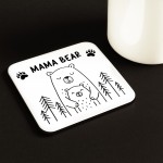 Mama Bear Coaster Gift For Mum From Daughter Birthday Mothers 