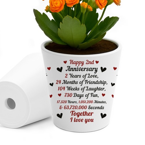 2nd Anniversary Gifts For Wife Girlfriend Boyfriend Couple Gift