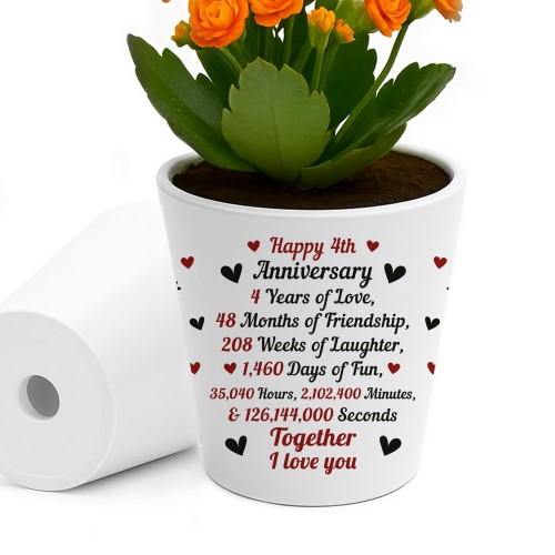 4th Anniversary Gifts For Wife Girlfriend Boyfriend Couple Gift