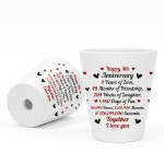 4th Anniversary Gifts For Wife Girlfriend Boyfriend Couple Gift