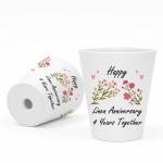 4th Wedding Anniversary Gifts For Wife Couple Gift Plant Pot