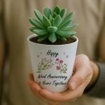 5th Wedding Anniversary Gifts For Wife Couple Gift Plant Pot