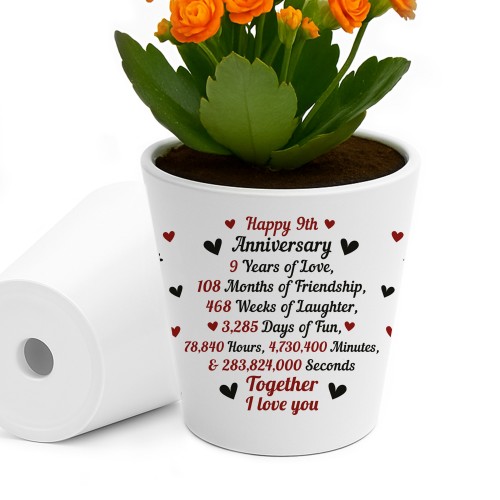 9th Anniversary Gifts For Wife Girlfriend Boyfriend Couple Gift