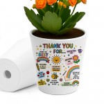 Thank You Gift For BEST TEACHER GIFT Plant Pot 10cm x 9cm Gift