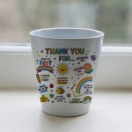 Thank You Gift For BEST TEACHER GIFT Plant Pot 10cm x 9cm Gift