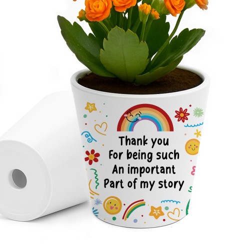 THANK YOU GIFT For Teacher Important Part Of My Story Plant Pot