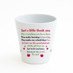 THANK YOU GIFT For Teacher Plant Pot 10cm x 9cm Gift For Teacher