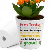 Teacher Gifts 10cm x 9cm Plant Pot Gifts for Teacher Leaving