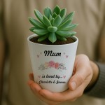Personalised Mum Gifts Mum Plant Pot Mum Is Loved By Gifts