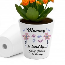 Personalised Mummy Gifts For Birthday Christmas Plant Pot Gift