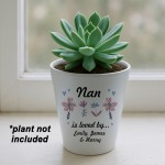 Personalised Nan Gifts For Birthday Christmas Plant Pot Nan