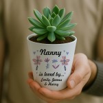 Nanny Gifts For Birthday Christmas Personalised Plant Pot