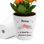 Personalised Nanny Gifts For Birthday Christmas Plant Pot
