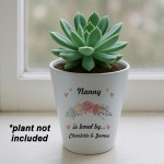 Personalised Nanny Gifts For Birthday Christmas Plant Pot